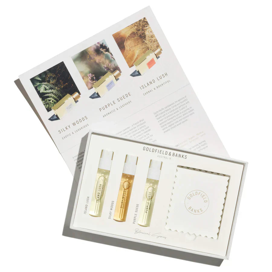 Botanical Series Luxury Sample Collection (3 X 2ml) - Goldfield & Banks | Hallburg AE.