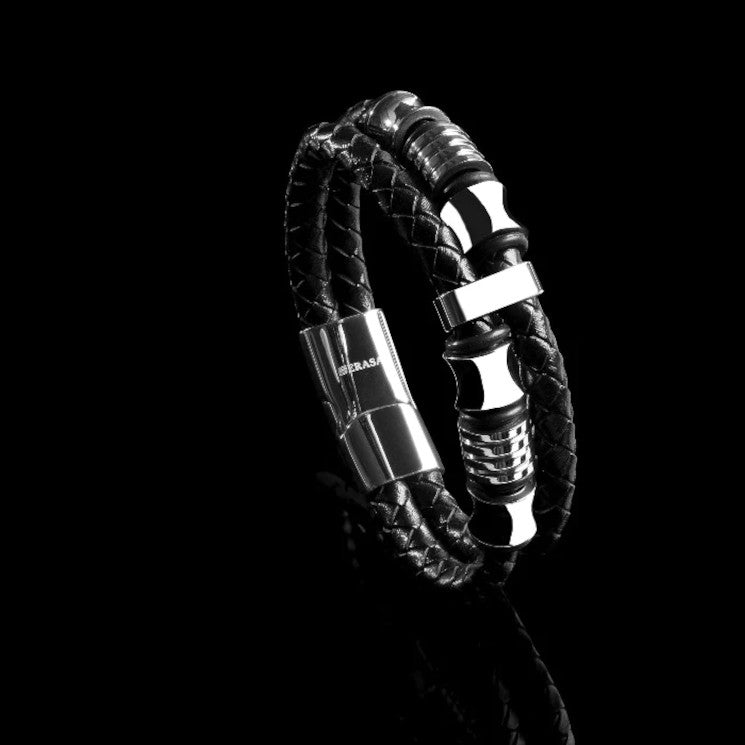 Leather Bracelet “Spirit” - Silver